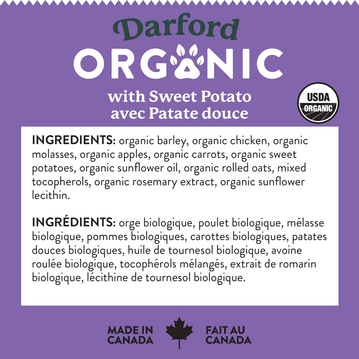 Darford Organic Sweet Potato Dog Treats