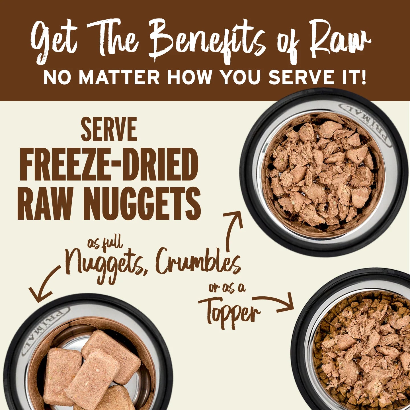 Primal Freeze-Dried Raw Dog Food - Lamb Recipe