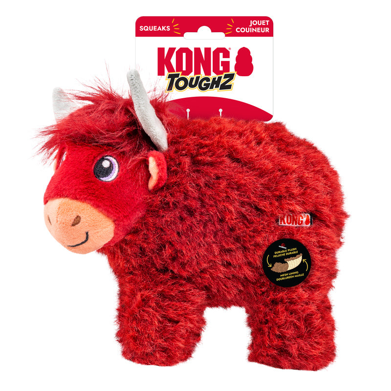 KONG Toughz Highland Cow Dog Toy