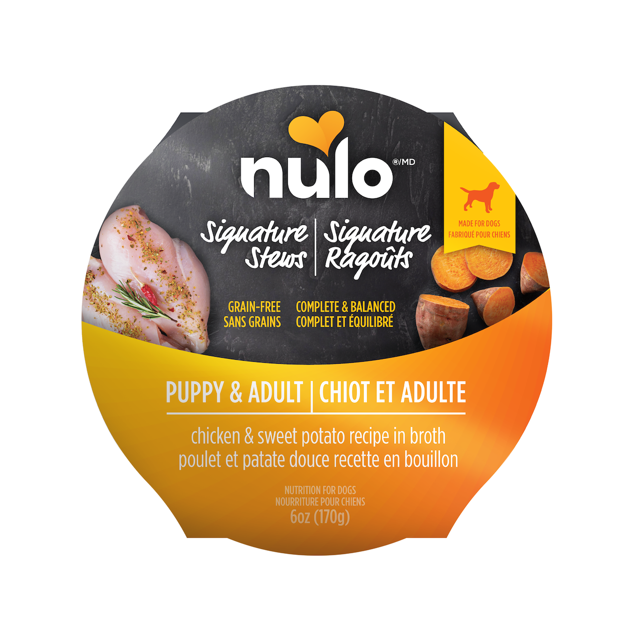 Nulo Signature Stews Chicken & Sweet Potato in Broth for Dogs