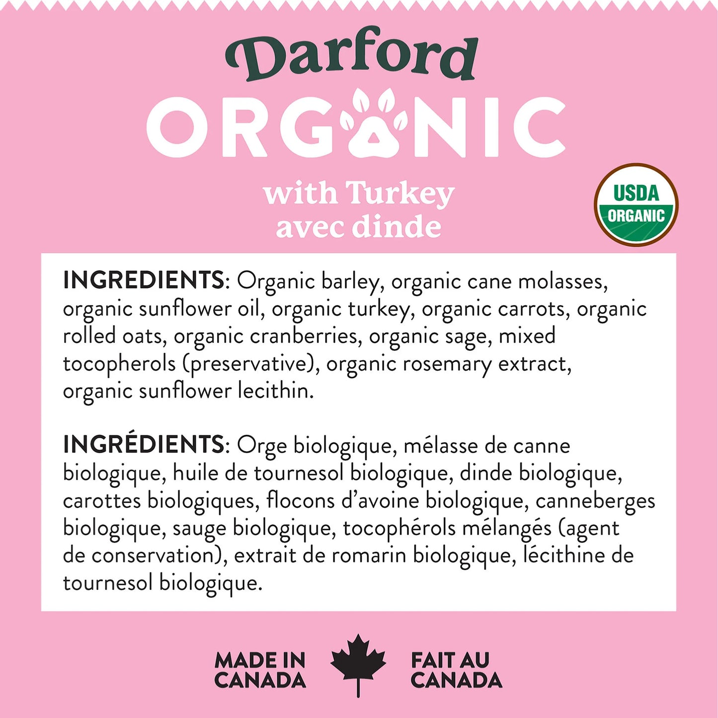 Darford Organic Turkey Dog Treats