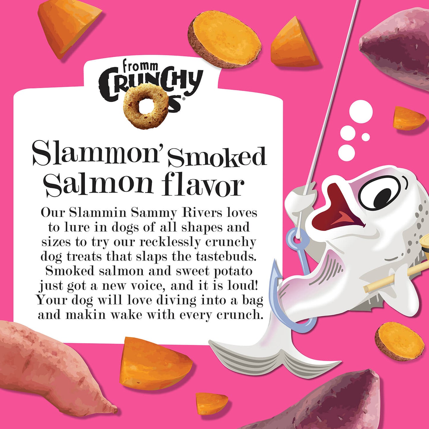 Fromm Crunchy Os Slammon' Smoked Salmon Dog Treats