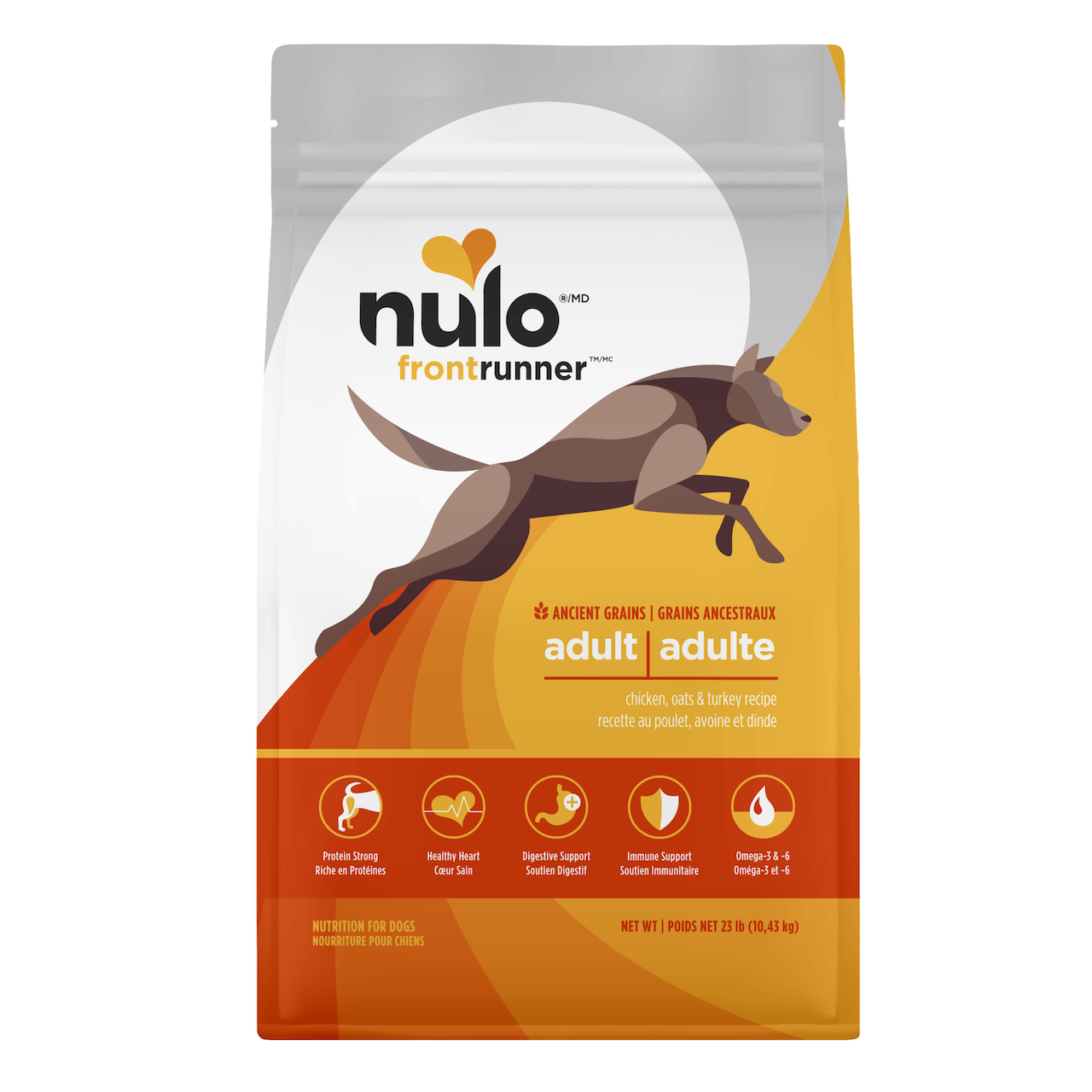 Nulo Frontrunner Ancient Grains Chicken, Oats & Turkey Recipe for Dogs