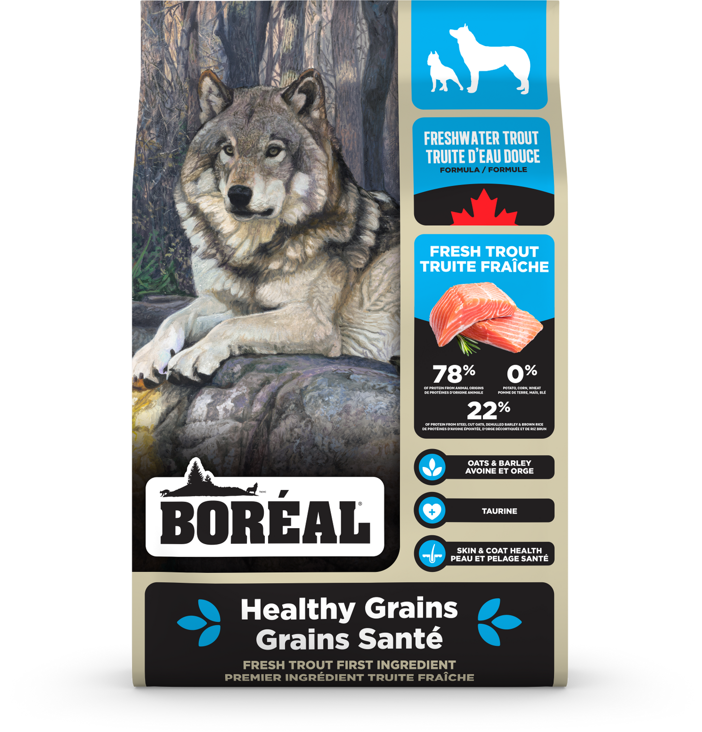 Boréal Healthy Grains Freshwater Trout Dog Food