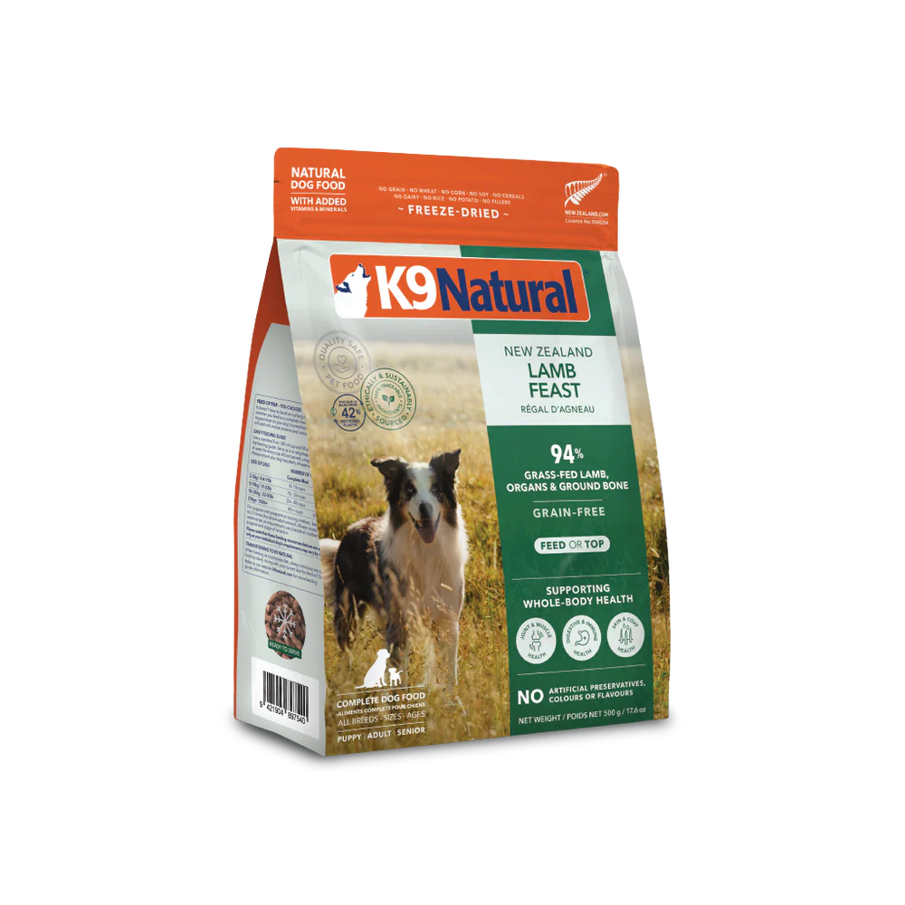 K9 Natural Lamb Feast Freeze-Dried Dog Food