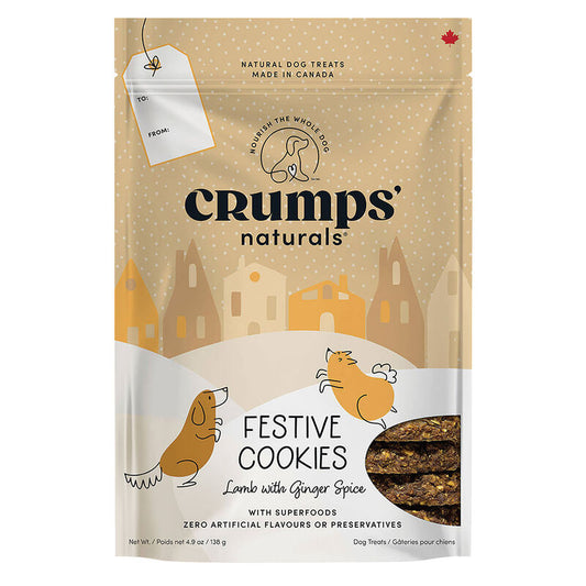 Crumps Naturals Festive Lamb with Ginger Spice Holiday Dog Treats