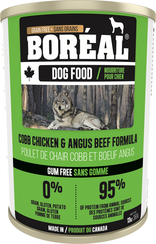 Boréal Canadian Cobb Chicken and Angus Beef Canned Dog Food