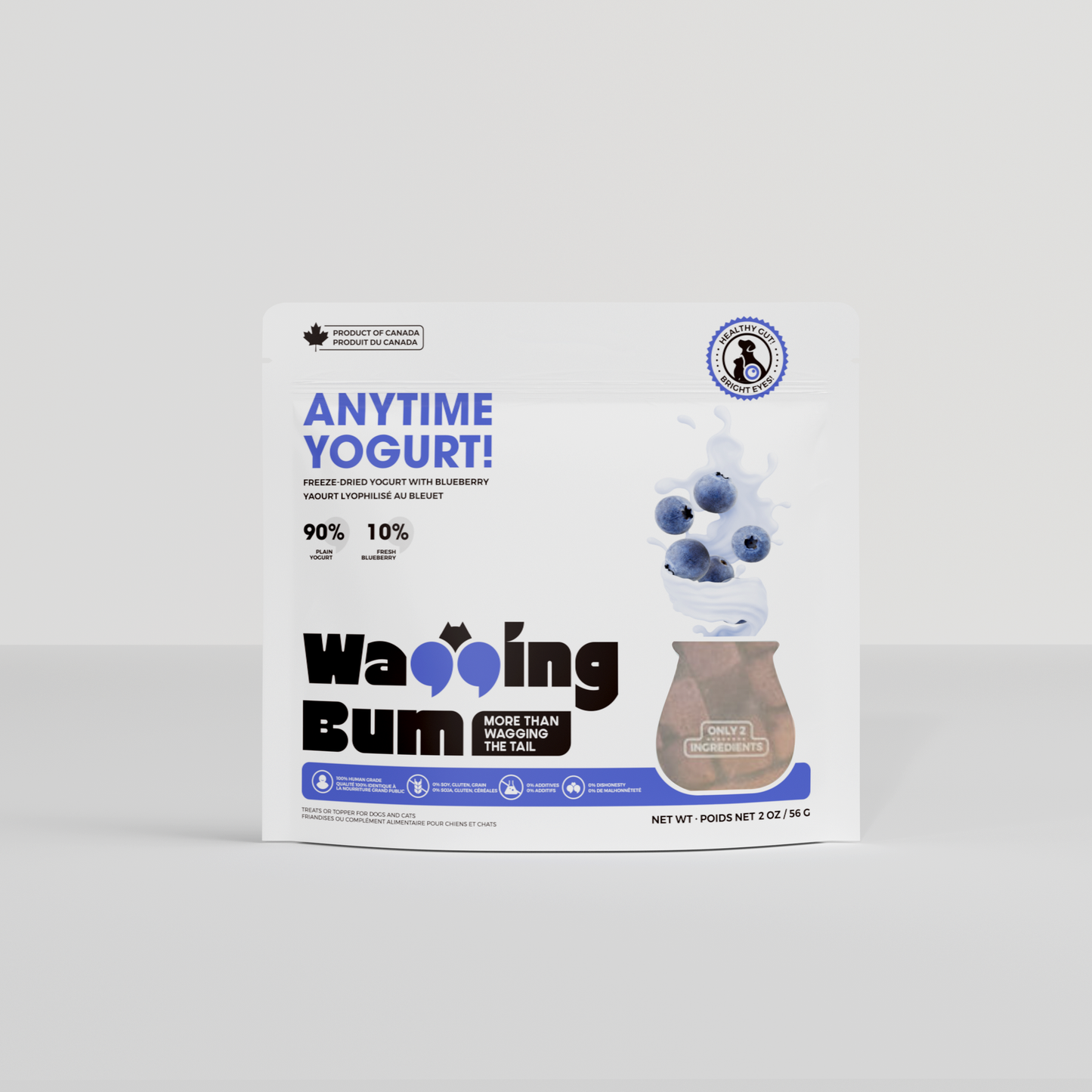 Wagging Bum Freeze-dried Yogurt with Blueberry Dog Treats