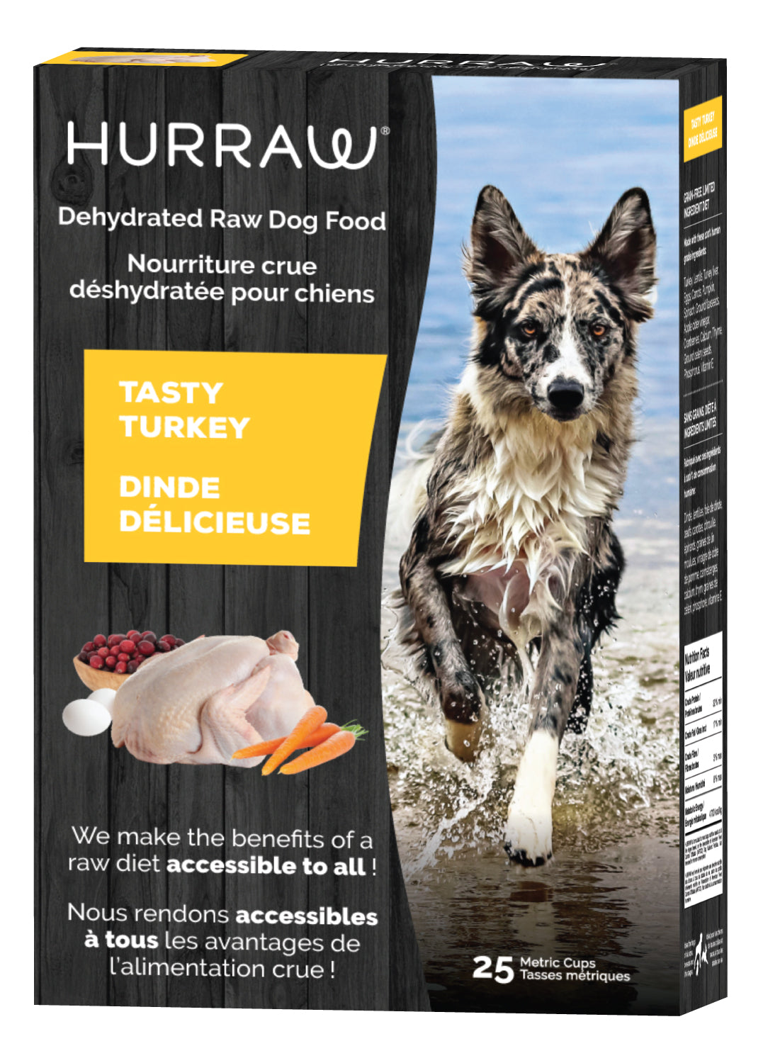 Hurraw Dehydrated Raw Dog Food - Tasty Turkey