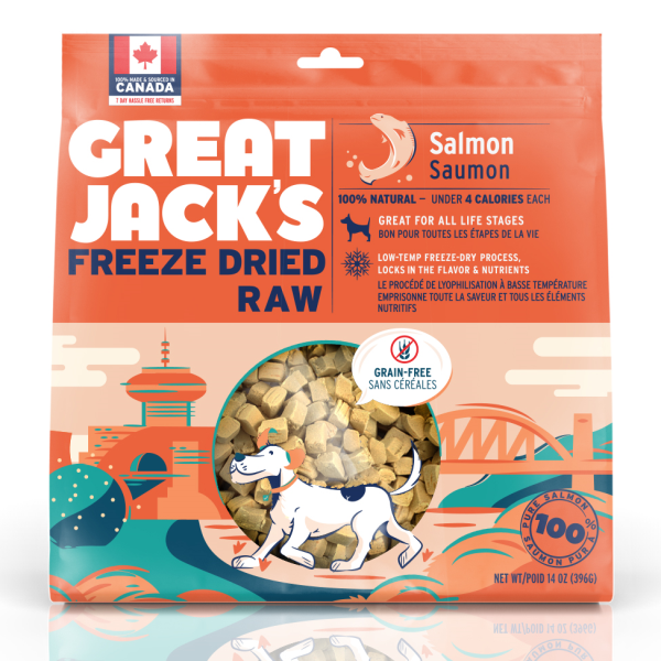 Great Jack's Freeze Dried Salmon Dog Treats