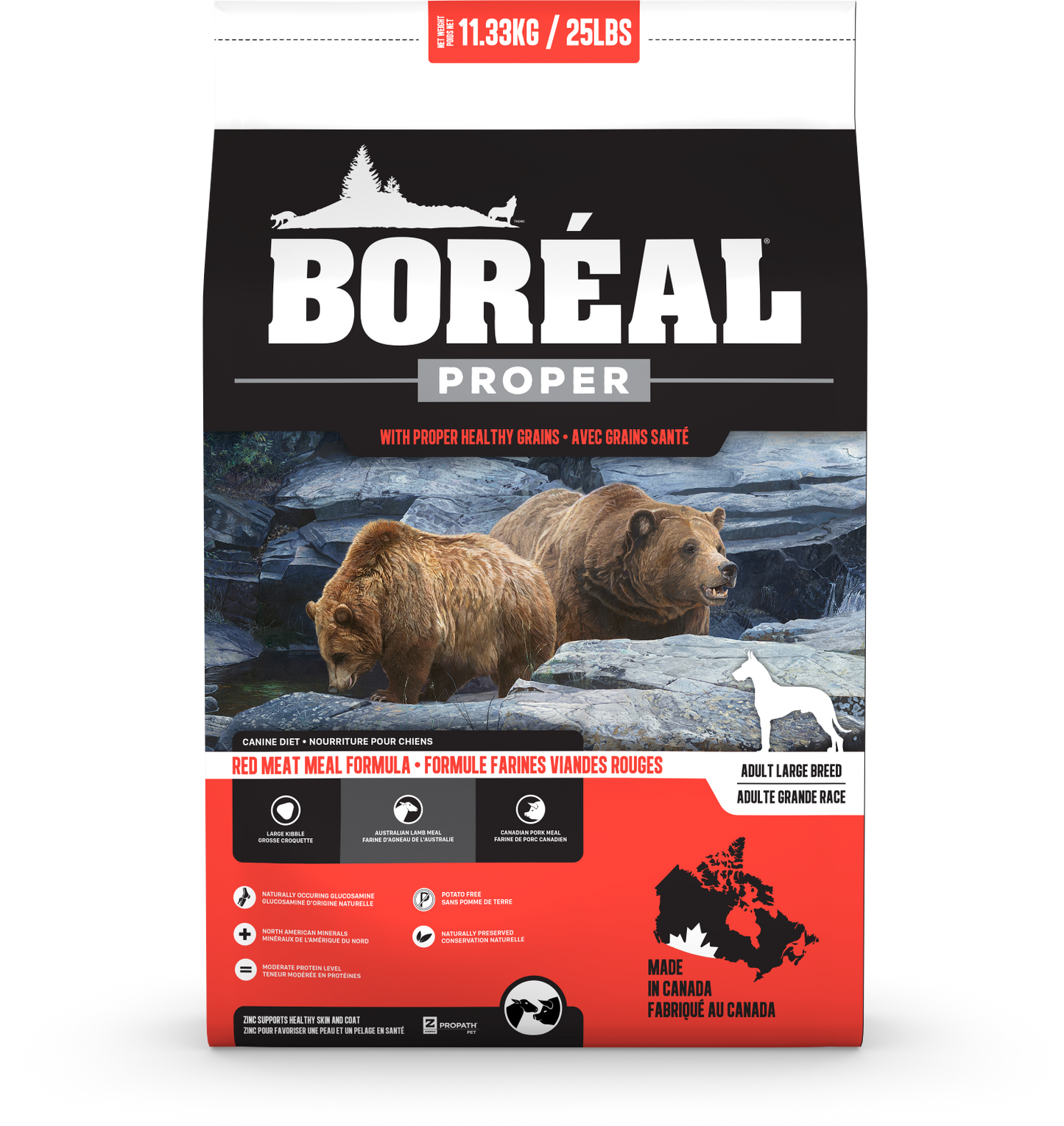 Boreal Proper Large Breed Red Meat Dog Food