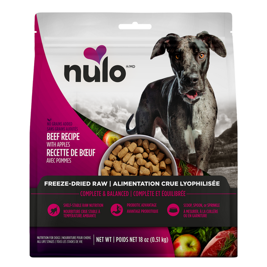 Nulo Freeze-Dried Raw Beef with Apples for Dogs