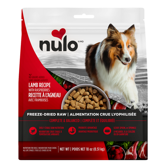Nulo Freeze-Dried Raw Lamb with Raspberries for Dogs
