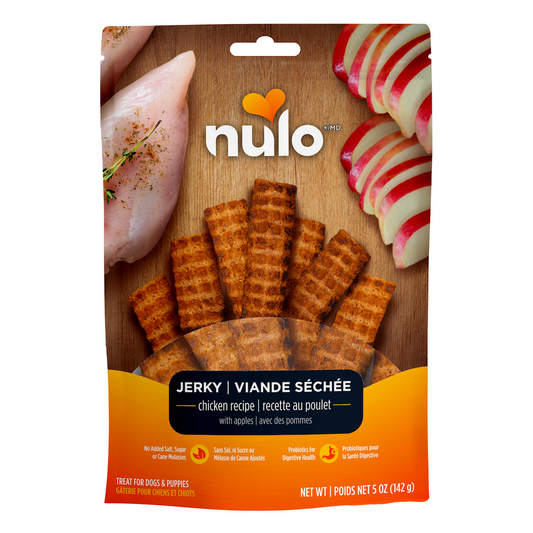 Nulo Jerky Treats Chicken Recipe with Apples for Dogs
