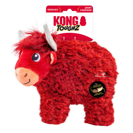 KONG Toughz Highland Cow Dog Toy
