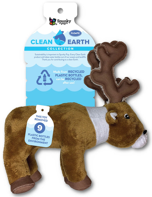 Spunky Pup Clean Earth Caribou Dog Toy