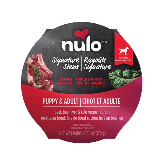 Nulo Signature Stews Beef, Beef Liver & Kale in Broth for Dogs