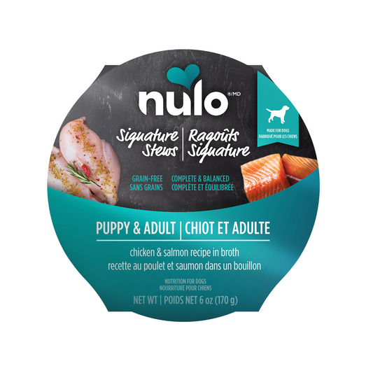 Nulo Signature Stews Chicken & Salmon in Broth for Dogs