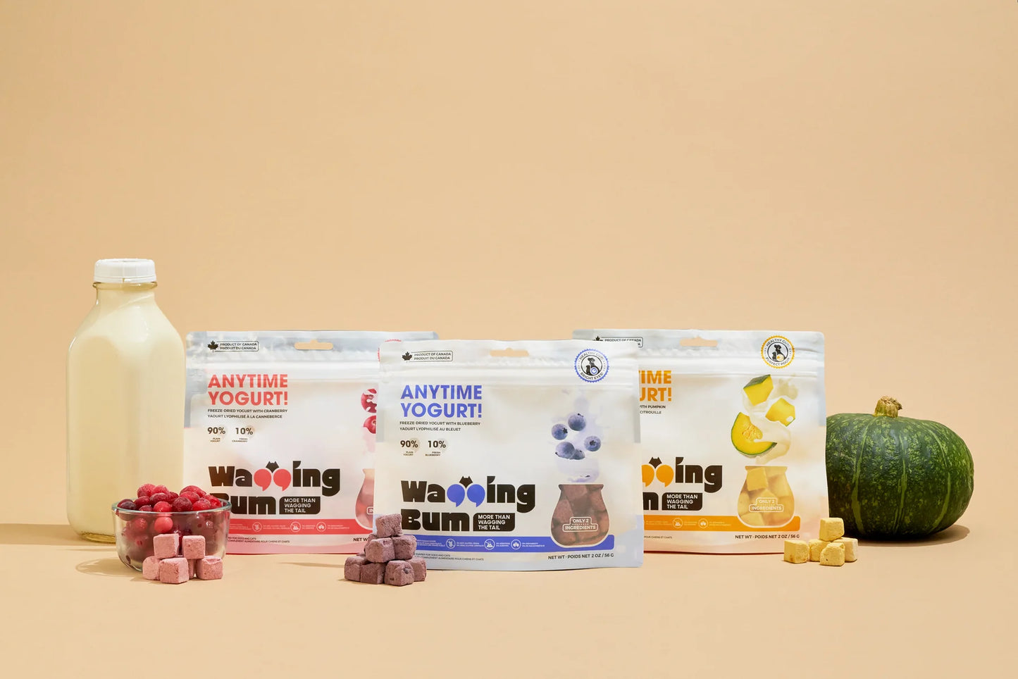 Wagging Bum Freeze-dried Yogurt with Blueberry Dog Treats