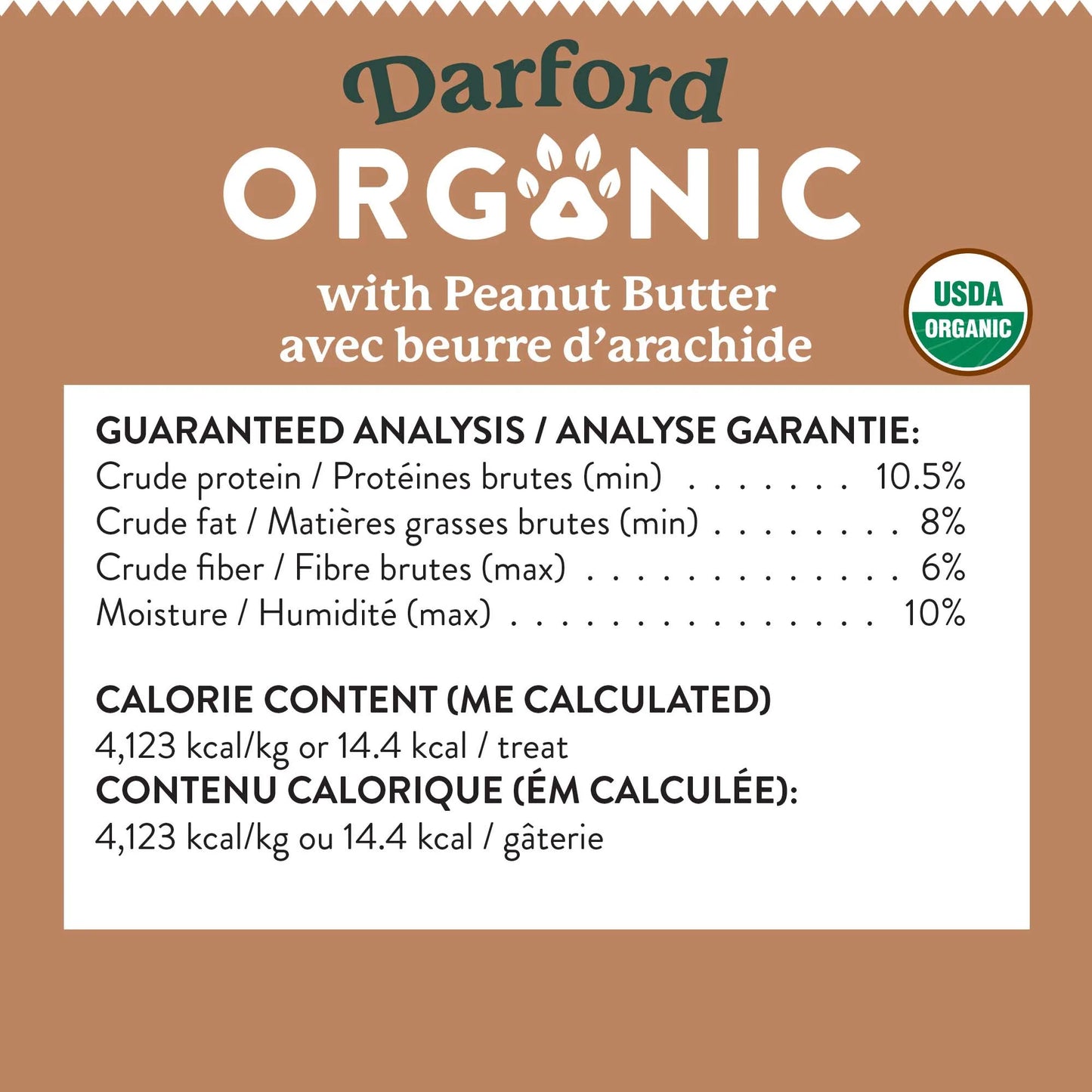 Darford Organic Peanut Butter Dog Treats