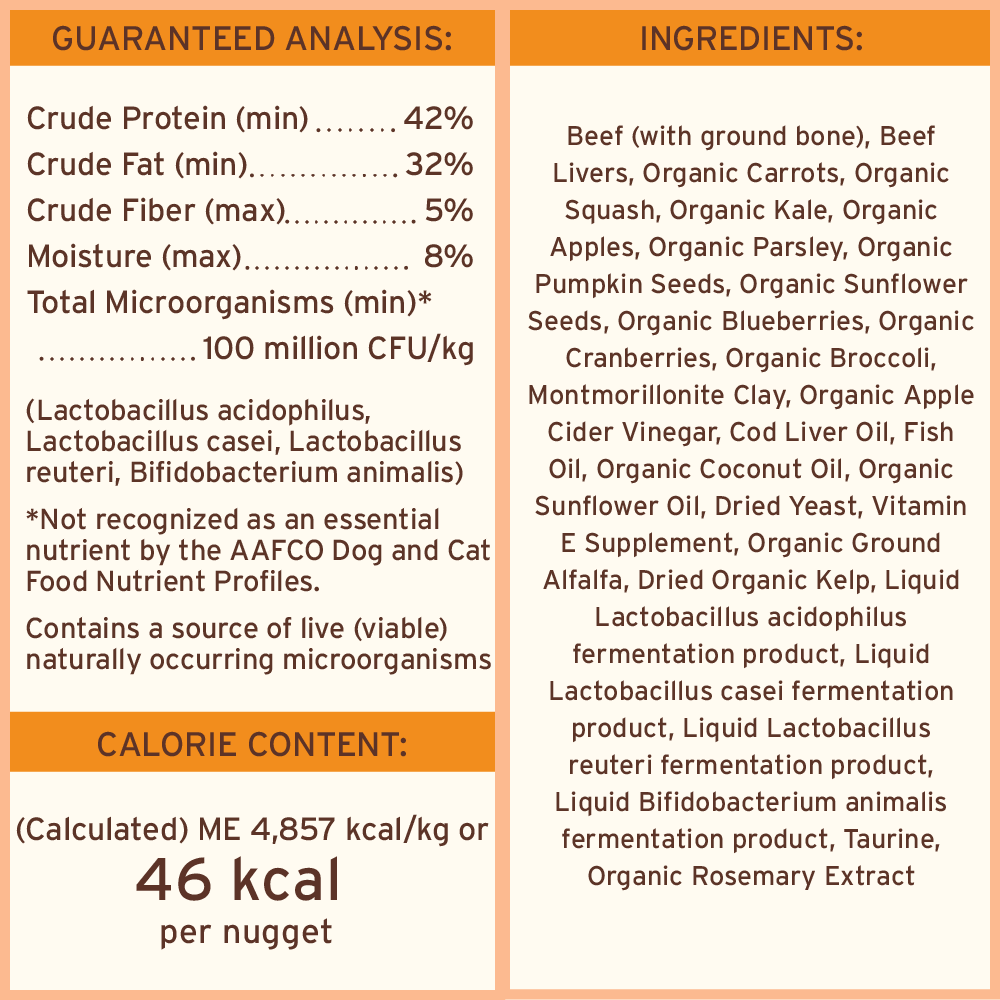 Primal Freeze-Dried Raw Dog Food - Beef Recipe