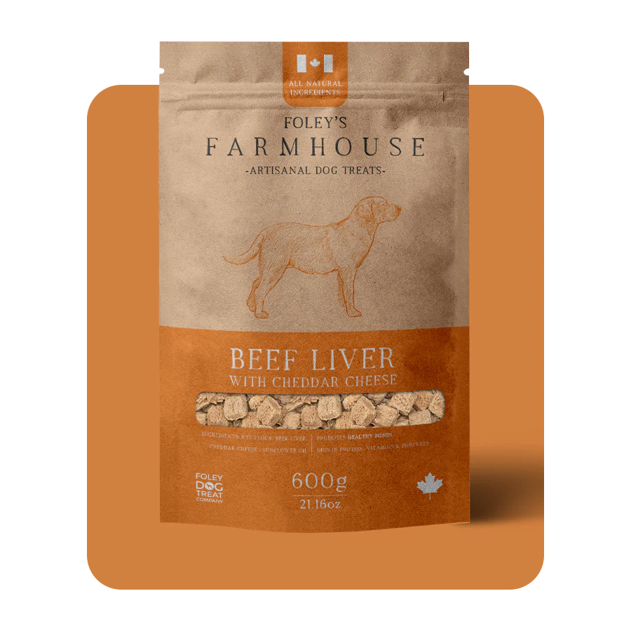 Foley's Farmhouse Beef Liver with Cheddar Cheese Dog Treats