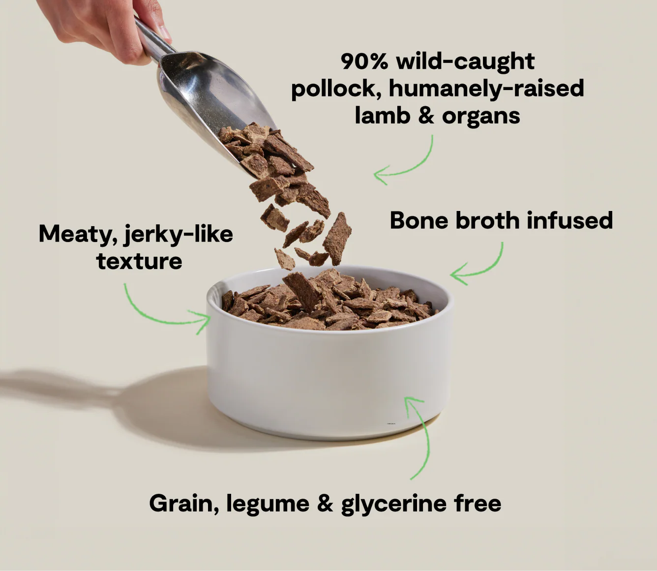 Open Farm Pollock & Lamb Air Dried Recipe for Dogs