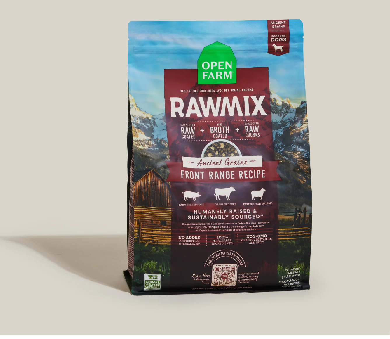 Open Farm RawMix Front Range Ancient Grains Dog Food