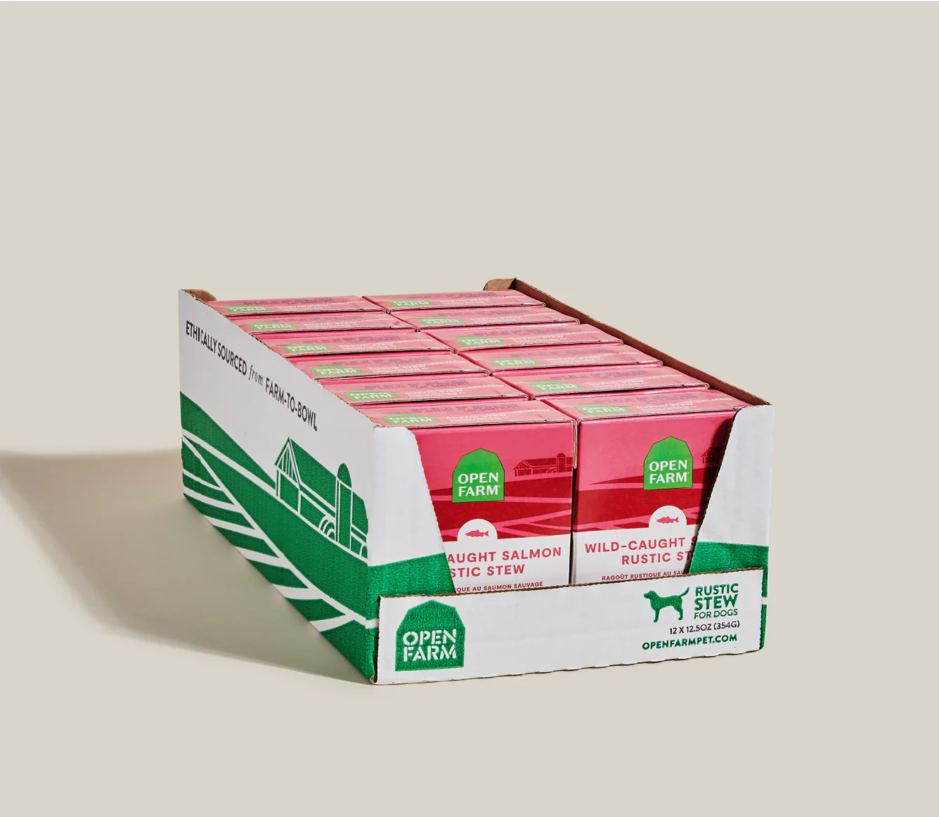 Open Farm Wild-Caught Salmon Rustic Stew Wet Dog Food