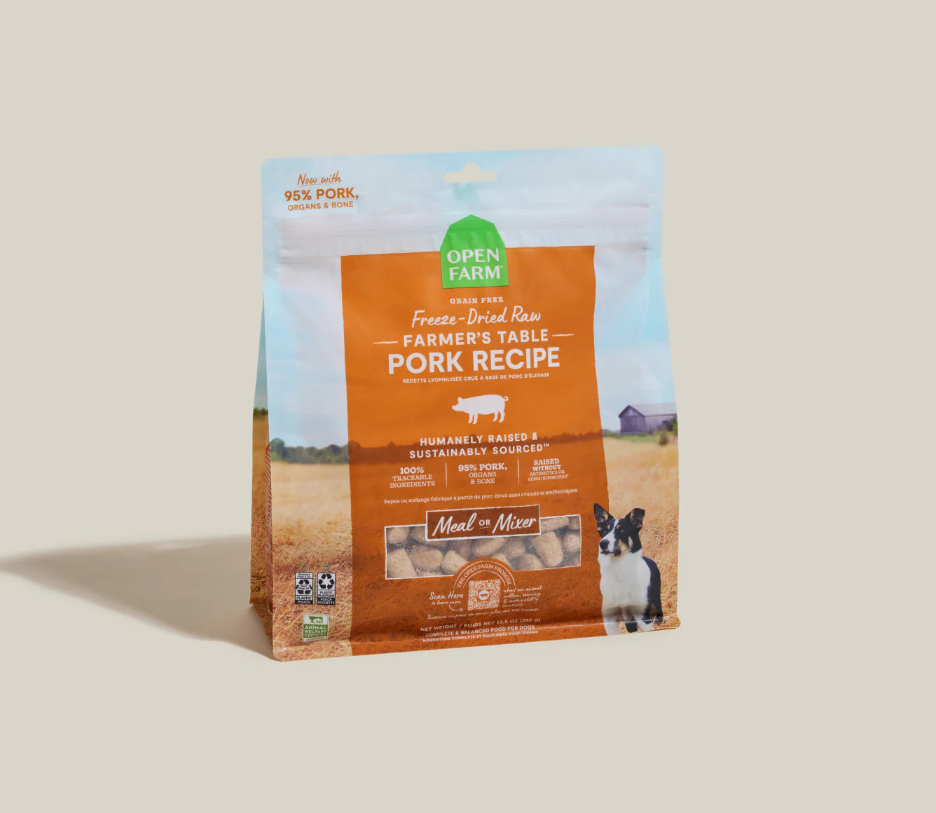 Open Farm Farmer's Table Pork Freeze Dried Raw Morsels for Dogs