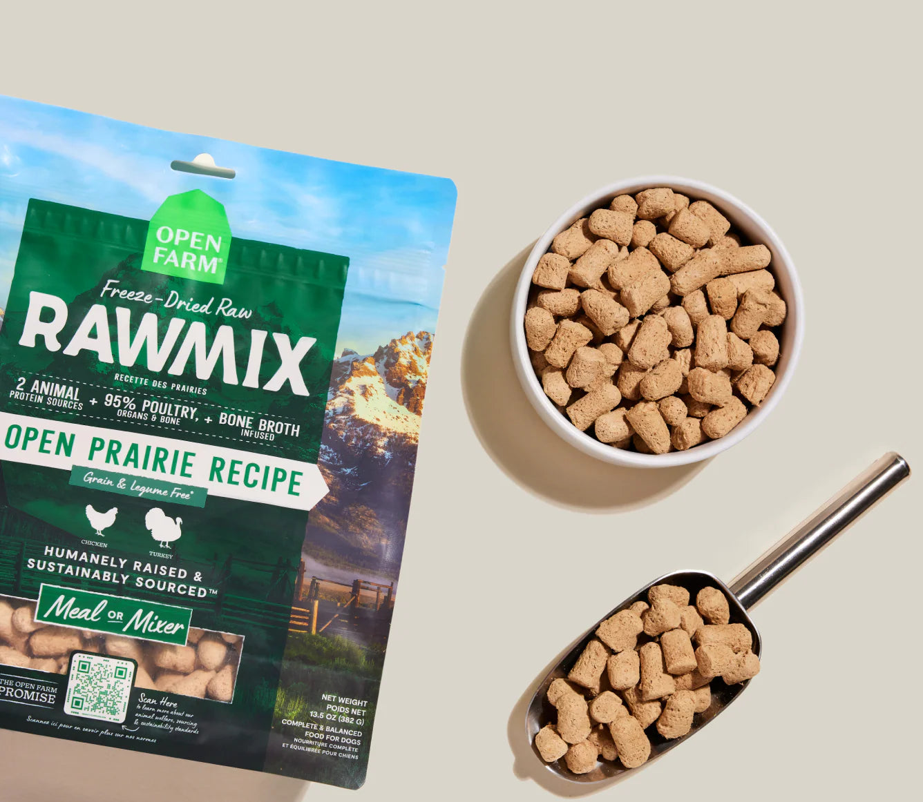 Open Farm RawMix Open Prairie Freeze Dried Raw Morsels for Dogs