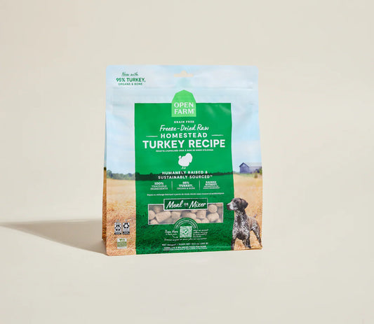 Open Farm Homestead Turkey Freeze Dried Raw Morsels for Dogs