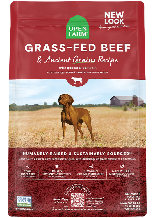 Open Farm Grass-Fed Beef & Ancient Grains Dog Food