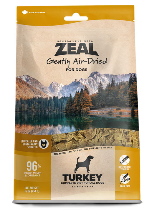 Zeal Gently Air-Dried Dog Food - Turkey