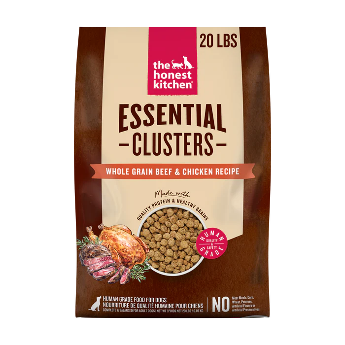 The Honest Kitchen Whole Grain Beef & Chicken Essential Clusters Dog Food