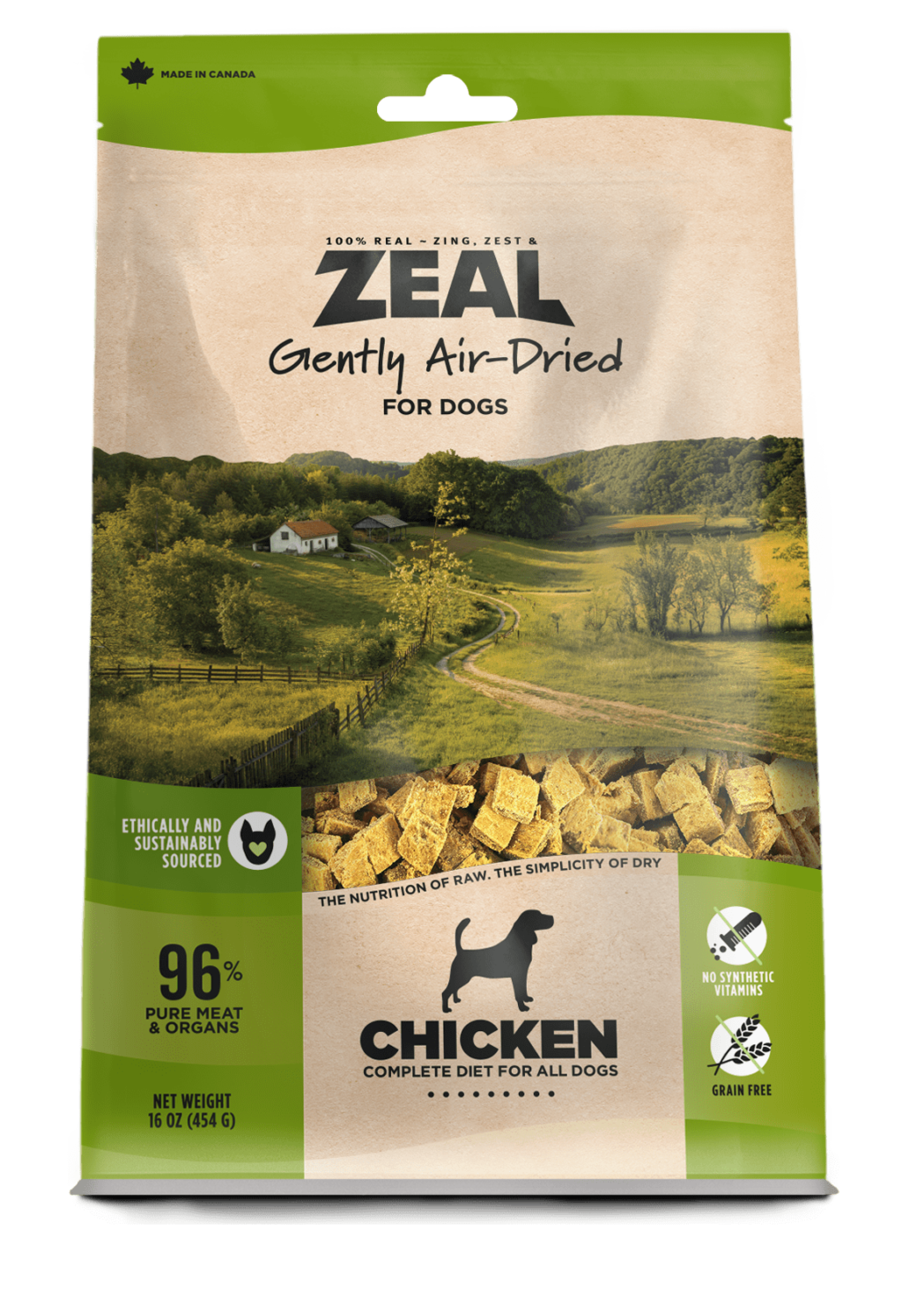 Zeal Gently Air-Dried Dog Food - Chicken
