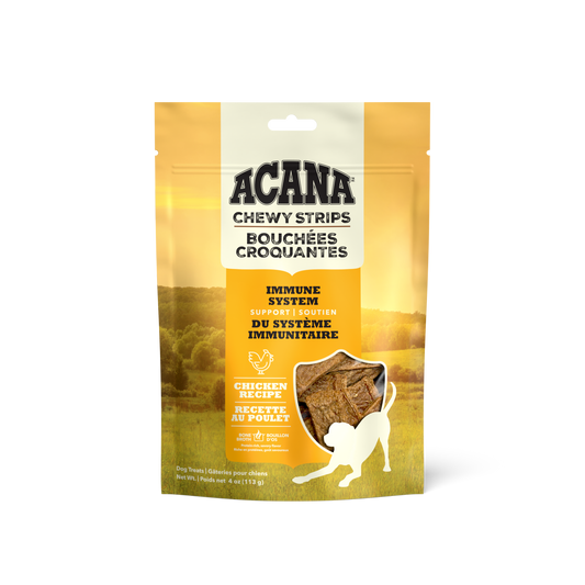 ACANA Chewy Strips Immune System Support Chicken Dog Treats