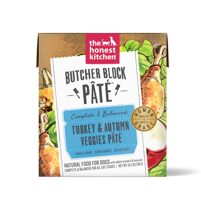 The Honest Kitchen Turkey & Autumn Veggies Butcher Block Pâté Dog Food