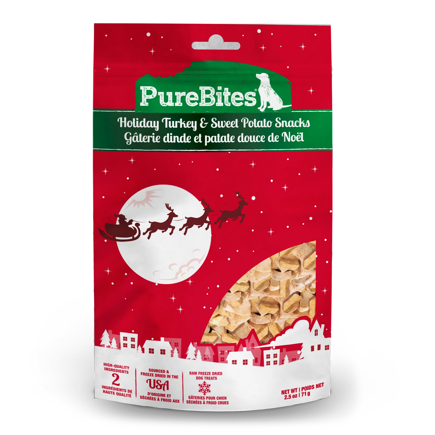 PureBites Turkey & Sweet Potato Holiday Freeze Dried Dog Treats