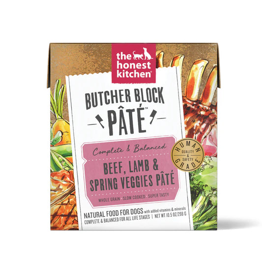 The Honest Kitchen Beef, Lamb & Spring Veggies Butcher Block Pâté Dog Food