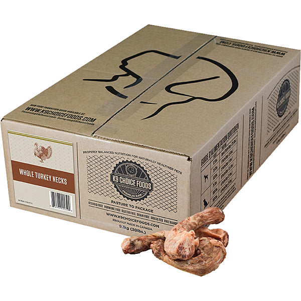 K9 Choice Foods Whole Turkey Necks for Dogs