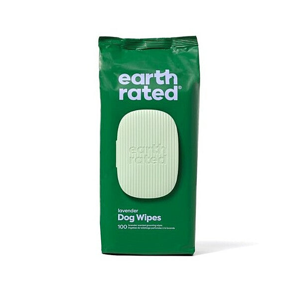 Earth Rated Compostable Dog Wipes Lavender 100 PK