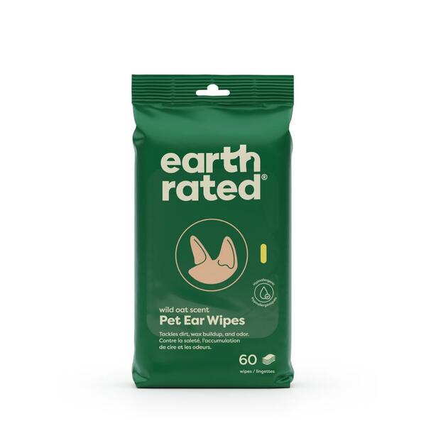 Earth Rated Ear Wipes for Dogs 60 PK