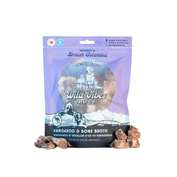 Wild Vibes Treat Co. Kangaroo and Bone Broth Dog Treats