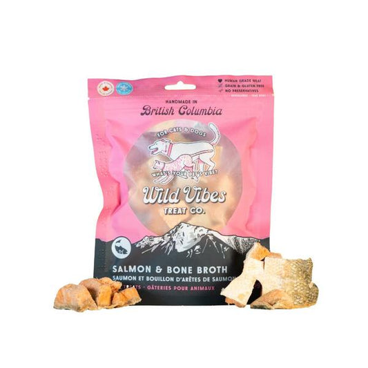 Wild Vibes Treat Co. Salmon & Bone Broth Dog Treats