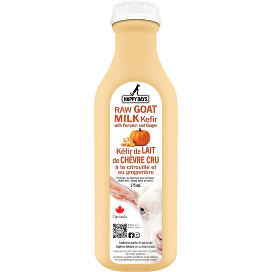 Happy Days Raw Goat Milk Kefir Pumpkin and Ginger for Dogs