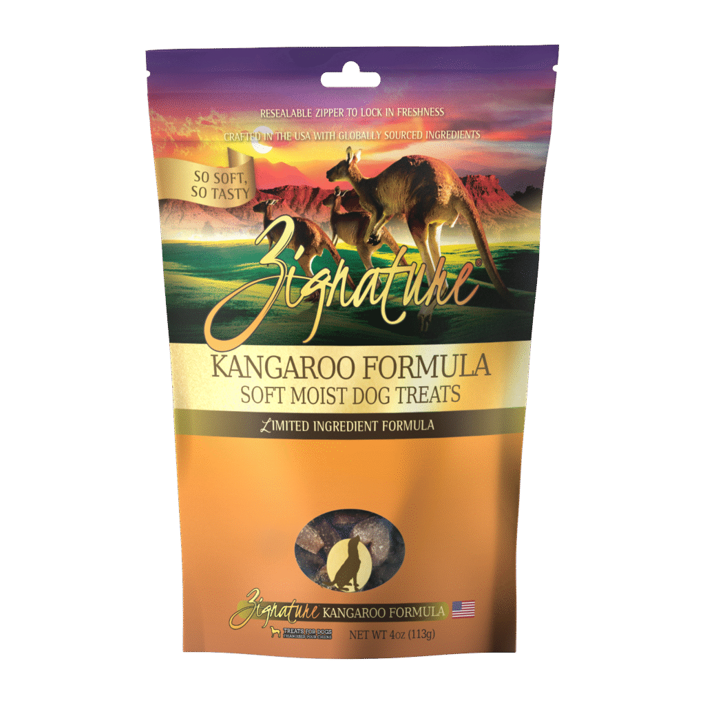 Zignature Soft Moist Dog Treats Kangaroo