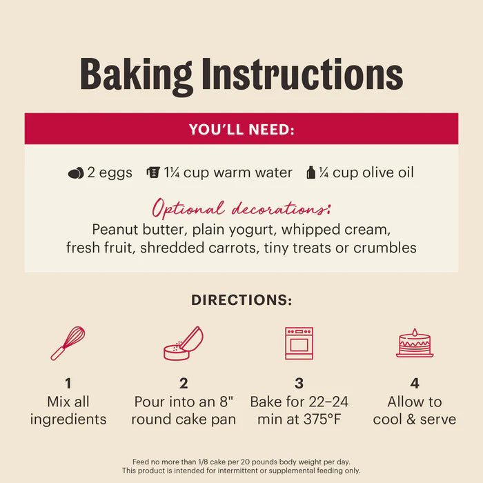 The Honest Kitchen Birthday Cake Mix made with Chicken & Blueberries for Dogs