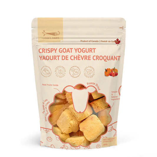 Loopy Paws Crispy Goat Yogurt - Pumpkin & Strawberry Dog Treats