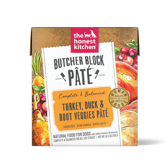 The Honest Kitchen Turkey, Duck & Root Veggies Butcher Block Pâté Dog Food